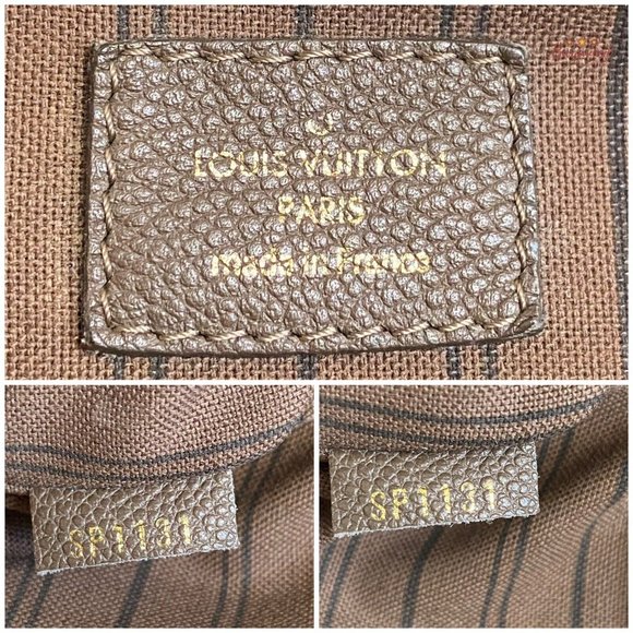 Authentic LOUIS VUITTON Dark Brown Monogram Empreinte Leather Bastille MM Bag - Picture 12 of 16